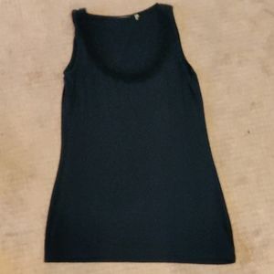 Tahari black sleeveless tunic sz M